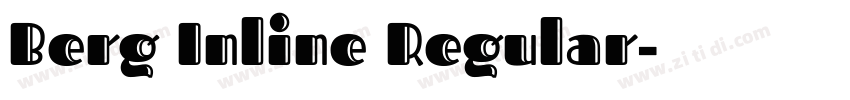 Berg Inline Regular字体转换